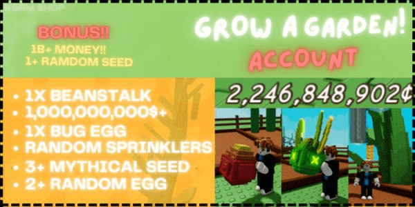 Gambar Product Best beginner account - Grow A Garden