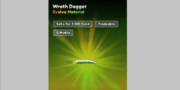 Gambar Product Wrath Dagger