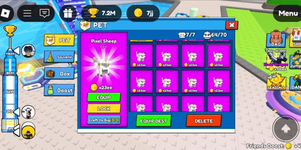 Gambar Product Climb and Jump Tower - Pixel Sheep (×23ee) Top World Pet (Via trade)