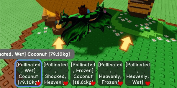 Gambar Product 17.8KG POLLINATED COCONUT (BIZZY BEAR CRAFTER QUEST) CHEAPEST Grow a Garden