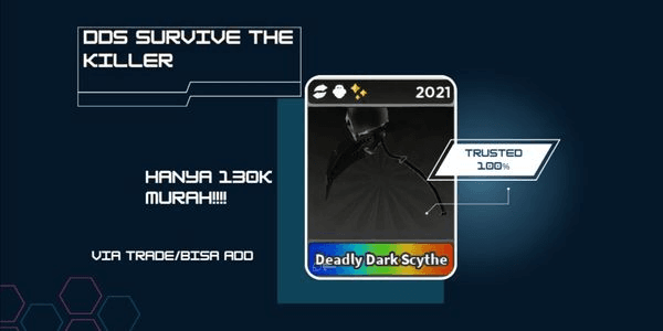 Gambar Product Deadly Dark Scythe - Survive The Killer