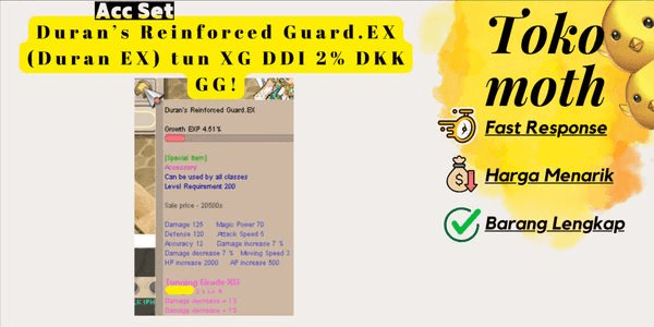 Gambar Product Duran’s Reinforced Guard.EX (Duran EX) to XG DDI 2% DKK GG!