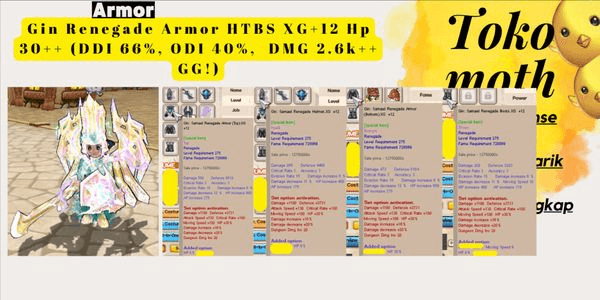 Gambar Product Gin Renegade Armor HTBS XG+12 Hp 30++ (DDI 66%, ODI 40%, DMG 2.6k++ GG!)