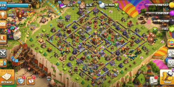 Gambar Product Town Hall 16 / HERO 93-95-70-70-45 / READY FOR WAR / SUPER GG EQUIPMENT