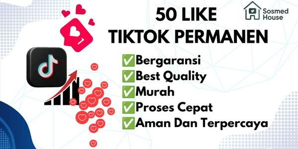 Gambar Product 50 Permanent TikTok Likes