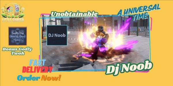 Gambar Product Unobtainable Skin DJ Noob Bonus Godly TWOH | A Universal Time