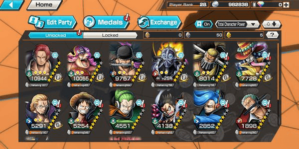 Gambar Product #227 | Cheap | 3 Extreme meta max ft BF Meta | shank max, big mom B5, Zoro B5 | Solo fresh | Good Medal