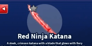 Red Ninja Katana