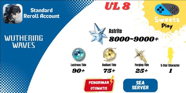Gambar Product [SEA] Wuthering Waves Standard Reroll Account