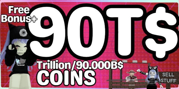 Gambar Product 90 trillion dollars coins (90,000 billion dollars) - TRILLION