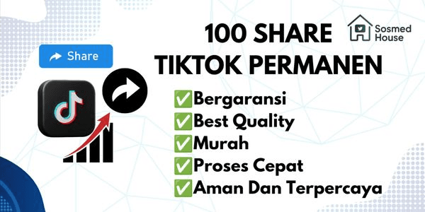 Gambar Product 100 PERMANENT TIKTOK SHARES