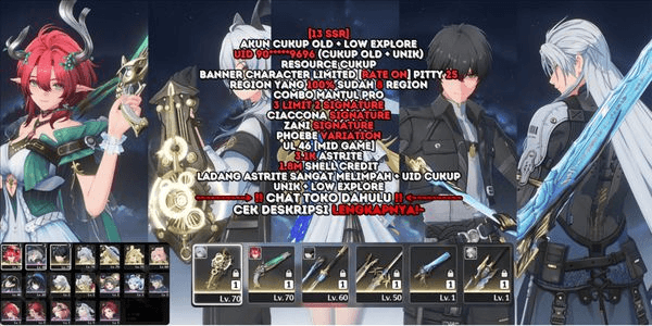 Gambar Product [RATE ON][13 SSR][3 LIMIT 2 SIGNATURE]CIACCONA SIGN+ZANI SIGN+PHOEBE+VERINA+ENCORE+CALCHARO+LINGYANG+4 B5 WP+CHECK DESC! [SEA] #292