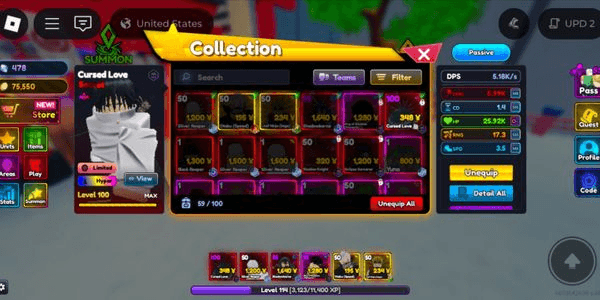 Gambar Product Account Anime Rangers X Sovereign Yuta (Cursed Love) + Double Trait Duplicator Shadowborne (Cid)