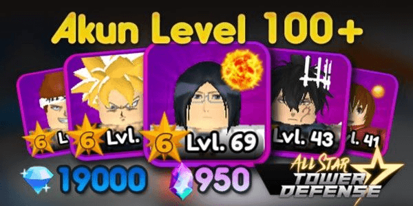 Gambar Product Account ASTD Lv100 (8x 6-Star Unit) All Star Tower Defense