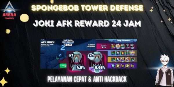 Gambar Product AFK REWARD JOKER 24 HOURS - SpongeBob Tower Defense