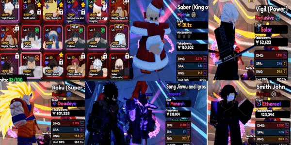Gambar Product Account Unit Sjw and Igros Vanguard Monarch, Smith John Evo Eteral, Roku Evo Deadeye, Vigil Evo Solar, Mythic Saber Evo Blitz, Rogita Evo, Eizan Evo