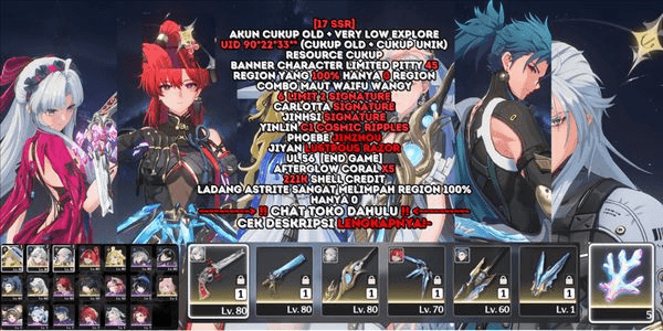 Gambar Product [17 SSR][6 LIMIT 2 SIGNATURE][PITTY 45]CARLOTTA SIGN+JINHSI SIGN+YINLIN C1+PHOEBE+JIYAN+CALCHARO C1+VERINA C1+ENCORE+4 B5 WP+CHECK DESC! [SEA] #293