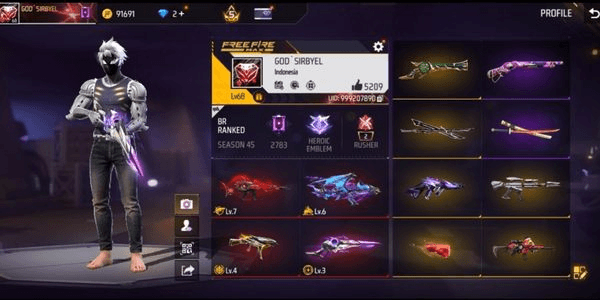 Gambar Product 1 EVO MAX, 4 EVO GUN, 3 SG SKIN, 9 DIGIT ID, ALL SPECS CHECK DESCRIPTION