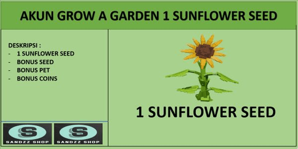Gambar Product Akun Grow a Garden 1 Sunflower Seed