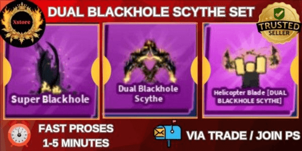 Gambar Product Dual Blackhole Scythe set