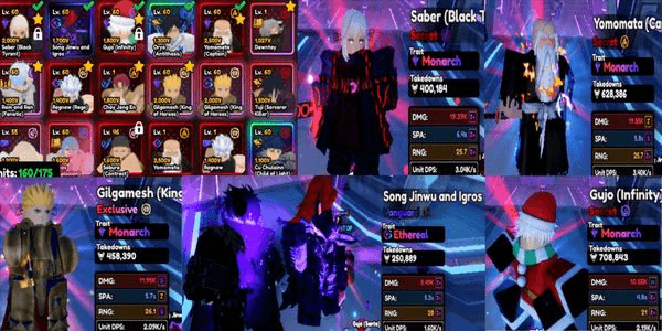 Gambar Product Yamamoto Evo Monarch Account, Secret Saber Evo Monarch, Gilgamesh Evo Monarch, Gojo Evo Monarch, Sjw and Igros Vanguard Eteral