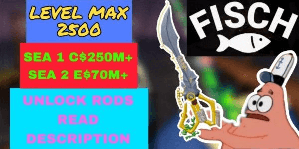 Gambar Product Fish Account LEVEL MAX • Tons of Money • Unlocked Rods • Many Enchants