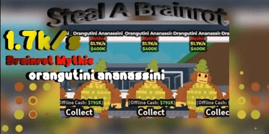 Gambar Product Orangutini Ananassini [Mythic] Steal A Brainrot