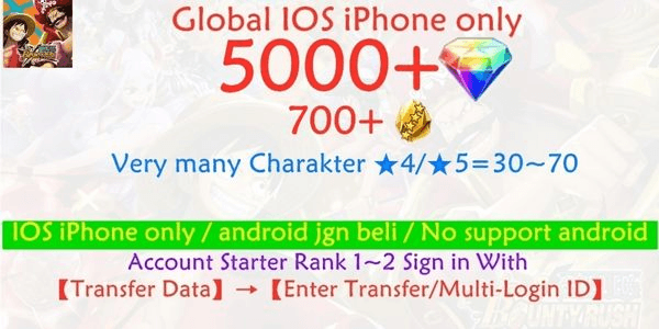 Gambar Product Akun OPBR ONE PIECE Bounty Rush-i7