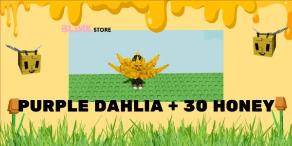 Gambar Product Purple Dahlia + Bonus | Bizzy Bear Bee Chef Crafting Event Quest | Queen Bee Event | Grow A Garden (GAG) RBL Fruit