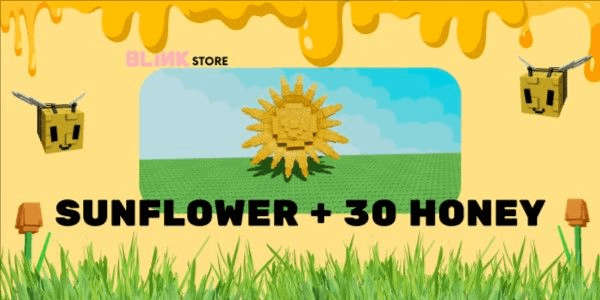 Gambar Product Sunflower + Bonus | Bizzy Bear Bee Chef Crafting Event Quest | Queen Bee Event | Grow A Garden (GAG) RBL Buah Fruit