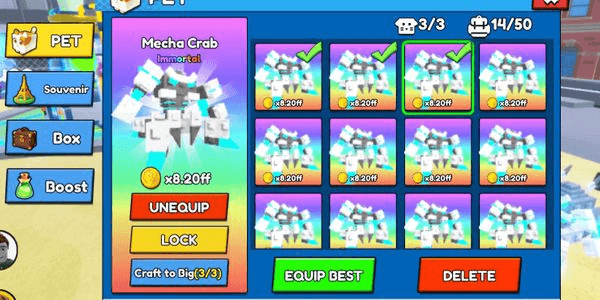 Gambar Product Climb and Jump Tower - Mecha Crab x8.2ff (Pet Immortal New World) - Via trade