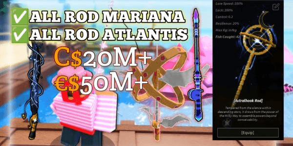 Gambar Product Account Level 2500 (MAX) | ALL RODS MARIANA AND ATLANTIS