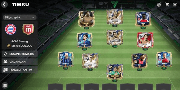 Gambar Product OVR ACCOUNT 111, OVERPOWER, FULL GOLD EVO, LEVEL 25-30, COIN ASSET 604JT (BARNES)