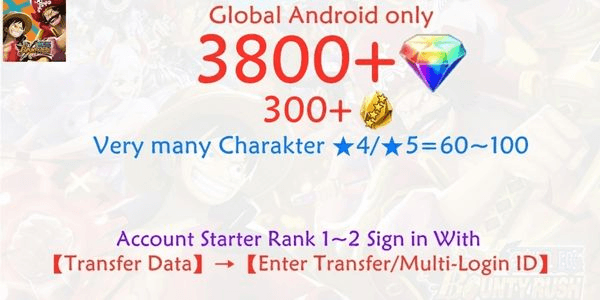 Gambar Product OPBR ONE PIECE Bounty Rush-8 account
