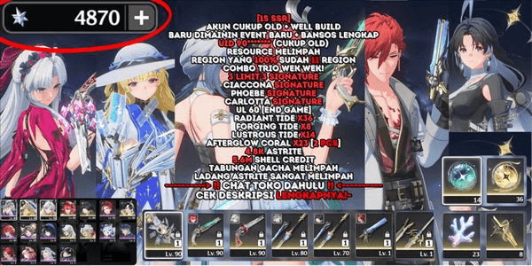 Gambar Product [15 SSR][3 LIMIT 3 SIGNATURE][4.8K ASTRITE]CIACCONA SIGN+PHOEBE SIGN+CARLOTTA SIGN+JIANXIN C1+LINGYANG C1+CALCHARO+4 B5 WP+CHECK DESC! [SEA] #294