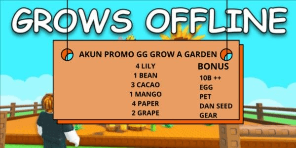 Gambar Product AKUN GG PROMO 4 LILY, BEAN DAN LAINNYA GROW A GARDEN BACA DESKRIPSI