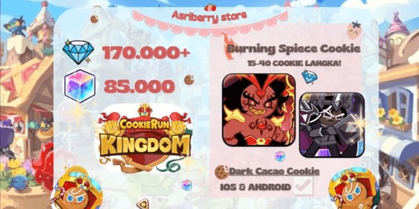 Gambar Product Akun CRK Burning Spiece Cookie + Crystal (Server Dark Choco)