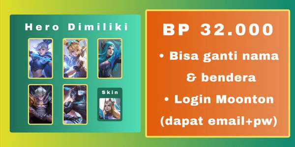 Gambar Product Akun Smurf Siap Ranked Level 8