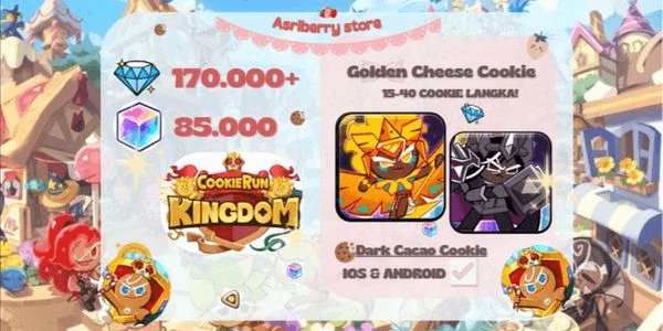 Gambar Product Akun CRK Golden Cheese Cookie + Crystal (Server Dark Cookie)