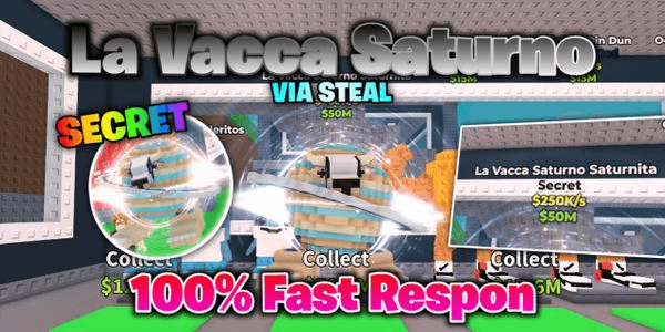 Gambar Product La Vacca Saturno Saturnita (Secret) - Steal a Brainrot