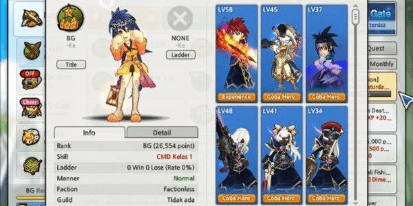 Gambar Product Lost Saga VFun Account Rank BG Cheap and GG