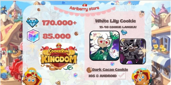 Gambar Product Akun CRK White Lily Cookie + Crystal (Server Dark Choco)