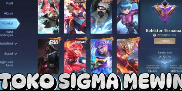 Gambar Product GG account with many collab skins