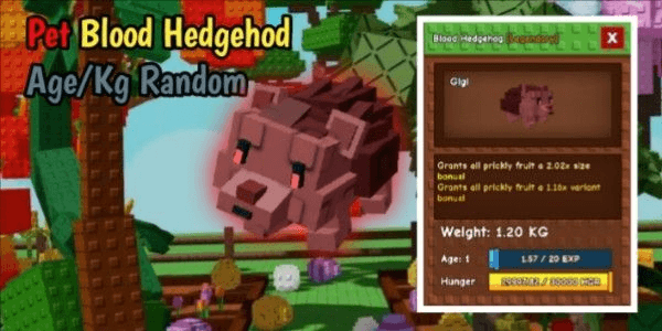 Gambar Product Blood Hedgehog