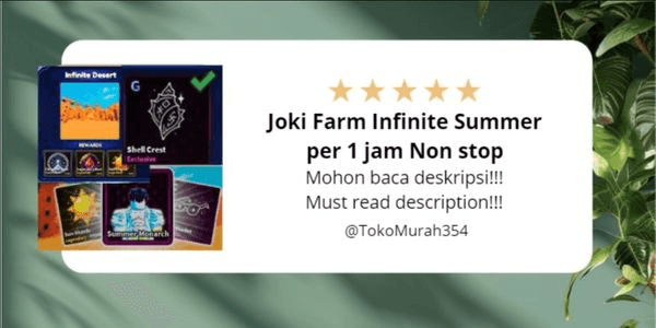 Gambar Product Joki Farm Infinite Summer for 1 hour Non stop