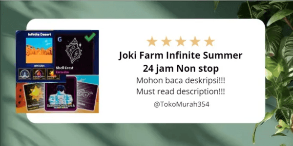 Joki Farm Infinite Summer 24 hours Non stop