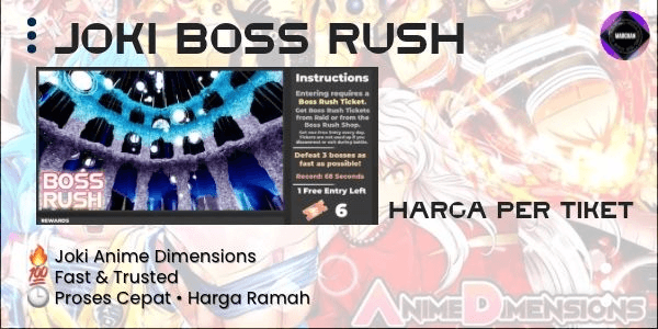 Gambar Product Joki Boss Rush | Anime Dimension Simulator