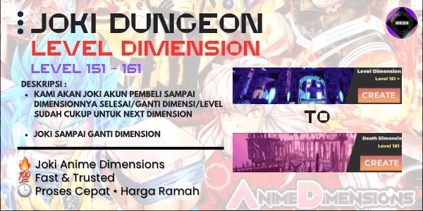 Joki Dungeon | Level Dimension | Anime Dimension Simulator