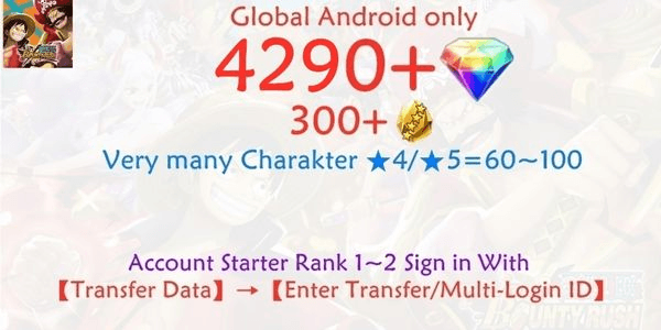 Gambar Product OPBR ONE PIECE Bounty Rush-8 account