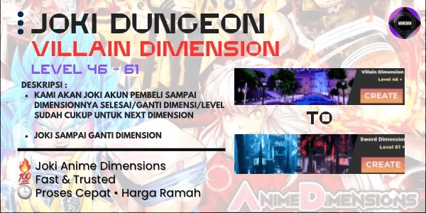Joki Dungeon | Villain Dimension | Anime Dimension Simulator